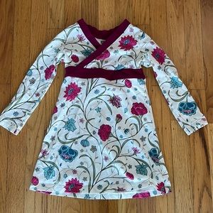 Tea Collection 3T floral faux wrap dress